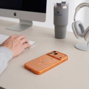 TECH-PROTECT MAGPRIME MAGSAFE CC Apple iPhone 17 PRO / 18 PRO MATINIS KOSMINĖS ORANŽINĖS SPALVOS DĖKLAS - Image 9