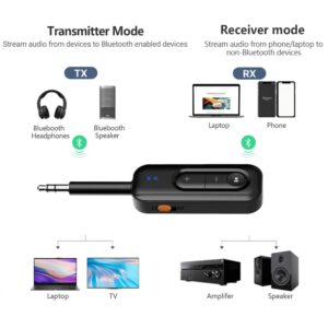 TECH-PROTECT ULTRABOOST AU03 GARSO ADAPTERIS AUX BLUETOOTH 6.0 JUODAS - Image 9