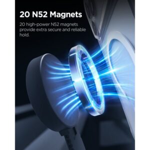 SPIGEN MFT35-1 MAGNETINIS MAGSAFE AUTOMOBILINIS LAIKIKLIS PRIETAISŲ SKYDELIUI, PRIEKINIAM STIKLUI AR EKRANUI, JUODAS - Image 10