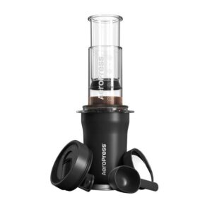 „Go Plus“ kavos virimo aparatas su termo puodeliu, juodos spalvos „AeroPress“