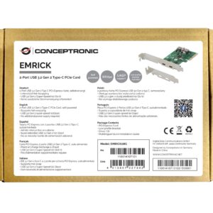 Conceptronic EMRICK08G sąsajos plokštė / adapteris Vidinis USB 3.2 Gen 2 (3.1 Gen 2) - Image 2