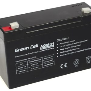 Green Cell AGM Battery 6V 12Ah 12.000 mAh Rūgštinis akumuliatorius (VRLA) - Image 1