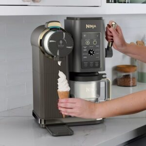 Ninja CREAMi Minkštų ledų gaminimo aparatas 0,47 L 800 W Pilka, Sidabras - Image 3