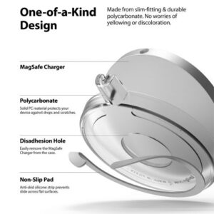 Ringke MagSafe įkroviklio dėklas Slim Matte Clear - Image 5