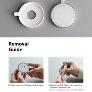 Ringke MagSafe įkroviklio dėklas Slim Matte Clear - Image 11