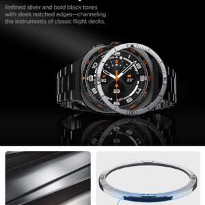 Spigen Bezel Tune (Pilot), silver - Samsung Galaxy Watch Ultra 2 47mm - Image 11
