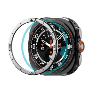 Spigen Bezel Tune (Pilot), silver - Samsung Galaxy Watch Ultra 2 47mm