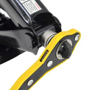 AWTOOLS TRAPECINIS DOMKRATAS 2000kg 120-420mm + RAKTAS + KREPŠYS