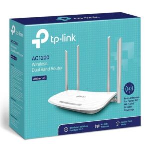 TP-Link Wi-Fi maršrutizatorius Archer A5 AC1200, 1200Mbps, LAN/WAN, 802.11ac, baltas EU