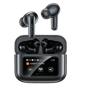 AWEI Bluetooth 5.4 T56 ANCTWS headphones + docking station juodos spalvos