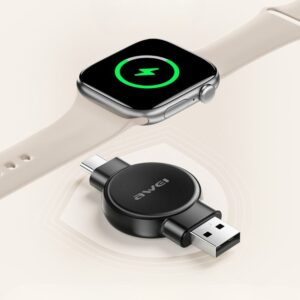 AWEI charger for Apple/Samsung Watch W26 black - Image 2