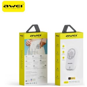 Handheld Fan AWEI F57 White - Image 5