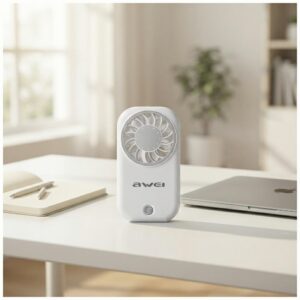 Handheld Fan AWEI F57 White - Image 3