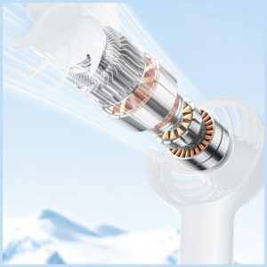 Handheld Fan AWEI F42 White - Image 4