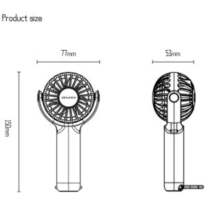 Handheld Fan AWEI F42 White - Image 6