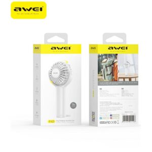 Handheld Fan AWEI F42 White - Image 7