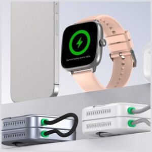 3-in-1 Wireless Charger AWEI W35 15W Gray - Image 4