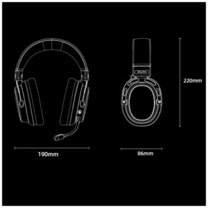 Over-Ear Wireless Headphones AWEI AT36 Bluetooth 5.4 with Microphone Black - Image 6