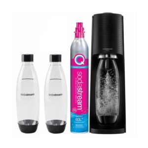 Sodastream TERRA gazuoto vandens aparatas – Vertės rinkinys, juodas, ES