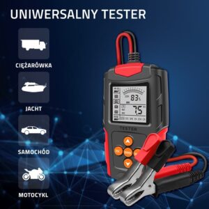 Qoltec 52484 LCD skaitmeninis akumuliatoriaus testeris | 12V | 24V | 3Ah-200Ah - Image 2