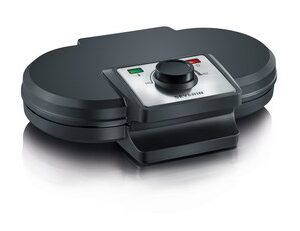 Severin WA 2106 vaflinė 2 vafliai 1200 W Juoda