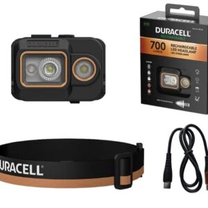 Duracell DH700R Prožektorius ant galvos juodas, oranžinis
