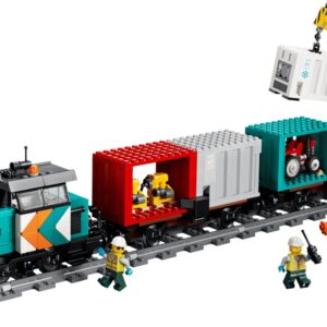 LEGO CITY 60509 Harbor Freight traukinys su kranu ir sunkvežimiu - Image 3