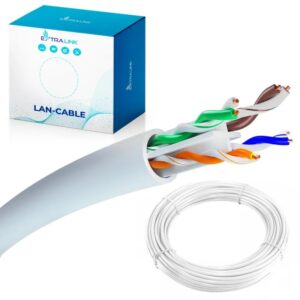 Extralink EX.32358 tinklo kabelis Balta 50 m Cat6 U/UTP (UTP)