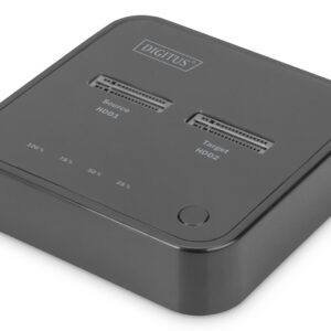 Digitus DA-71545 knyginių kompiuterių dokas / jungčių replikatorius Vielinis USB 3.2 Gen 2 (3.1 Gen 2) Type-C Juoda