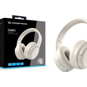 Conceptronic PARRIS03C Ausinės be mikrofono ir ausinės su mikrofonu Laisvų rankų įranga Vielinis ir Bevielis Su lankeliu Muzika Bluetooth Kreminė spalva - Image 3