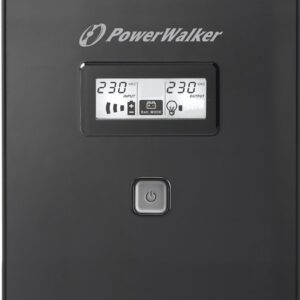 PowerWalker VI 2000 LCD nepertraukiamo maitinimo resursai (UPS) 2 kVA 1200 W 2 AC išvestis(ys / čių) - Image 2