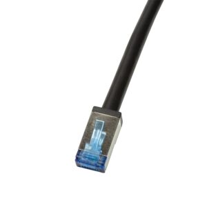 LogiLink CQ7143S tinklo kabelis Juoda 50 m Cat6a S/FTP (S-STP) - Image 1