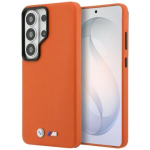 Dėklas BMW M Metal Logo MagSafe for Samsung Galaxy S26 Ultra orange
