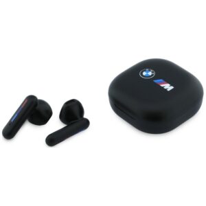 Ear-phones Bluetooth TWS BMW Printed Logo ENC juodos spalvos