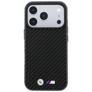 Dėklas BMW M Carbon Metal Logo MagSafe skirtas iPhone 18 Pro black - Image 3