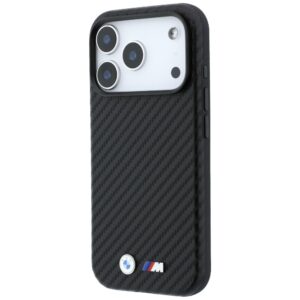 Dėklas BMW M Carbon Metal Logo MagSafe skirtas iPhone 18 Pro Max black - Image 2