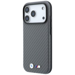 Dėklas BMW M Carbon Metal Logo MagSafe skirtas iPhone 18 Pro grey - Image 2