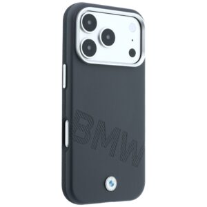 Dėklas BMW Sign Inclined Deboss Letters MagSafe skirtas Apple iPhone 18 Pro Max / 17 Pro Max pilkos spalvos - Image 4