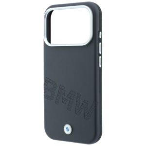 Dėklas BMW Sign Inclined Deboss Letters MagSafe skirtas Apple iPhone 18 Pro Max / 17 Pro Max pilkos spalvos - Image 6