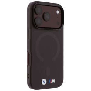 Dėklas BMW M IML Frosted Metal Logo & Trims MagSafe, skirtas iPhone 18 Pro Max / 17 Pro Max, bordo spalvos - Image 4
