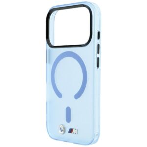 Dėklas BMW M IML Frosted Metal Logo & Trims MagSafe skirtas iPhone 18 Pro / 17 Pro mėlynos spalvos - Image 6