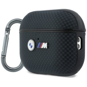 Dėklas BMW M Quilted Kevlar Metal Logo skirta AirPods Pro 3 mėlynos spalvos - Image 2