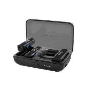 BOYA belaidis mikrofonas BOYALINK-2 C2 su 2 siųstuvais ir 1 imtuvu (Type-C / 3,5 mm jungtis) juodas EU