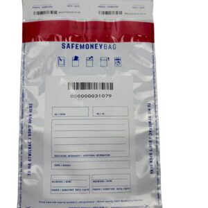 Apsauginiai vokai BESTPAK SAFEMONEYBAG depozitiniai vokai 190x260+35 mm B5 100 vnt. Balta