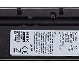 ACAR S8 elektros tinklo ilgintuvas 1,5 m 8 AC išvestis(ys / čių) Vidaus Juoda - Image 3