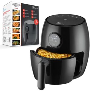 Extralink HOME AIR FRYER 2L EU SJ-200 gruzdintuvė Vienas Autonominės 1000 W Karšto oro gruzdintuvė Juoda