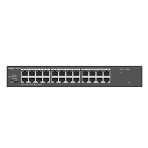 Ruijie Networks RG-ES124G-L tinklo komutatorius Ne-valdomas L2 Gigabit Ethernet (10/100/1000) Juoda