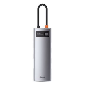 Jungčių stotelė / adapteris USB C kištukas - 8 rūšių jungtys Metal Gleam BASEUS