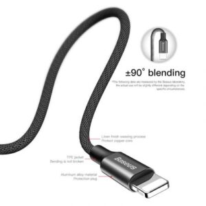 Baseus Lightning Yiven laidas 2A 1.2m juodas (CALYW-01) - Image 5