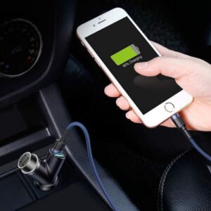 Baseus automobilinis įkroviklis Y-type su dviem USB jungtimis + cigarečių degiklio ilgiklis, 3.4A, juodas (CCALL-YX01) - Image 9
